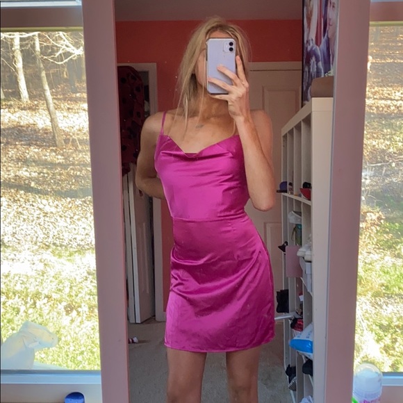Dresses & Skirts - pink satin dress